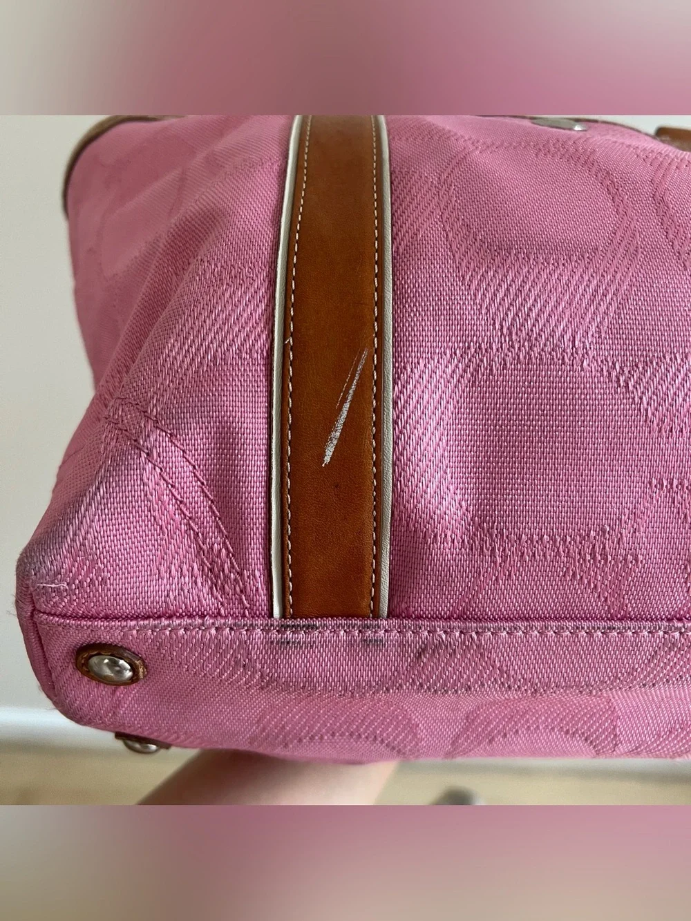 Vintage Coach Signature Gallery Tote Bag